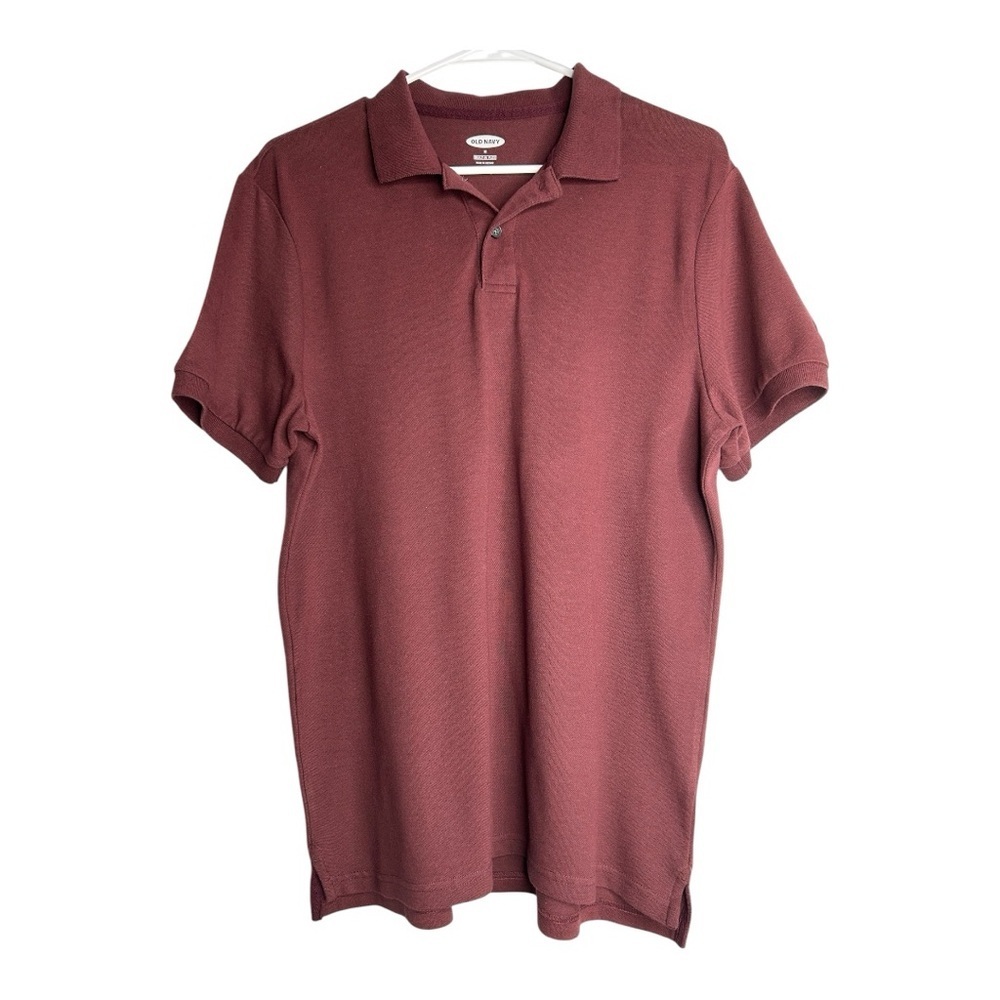 Old Navy Men's Maroon Polo Shirt size Medium short sleeve